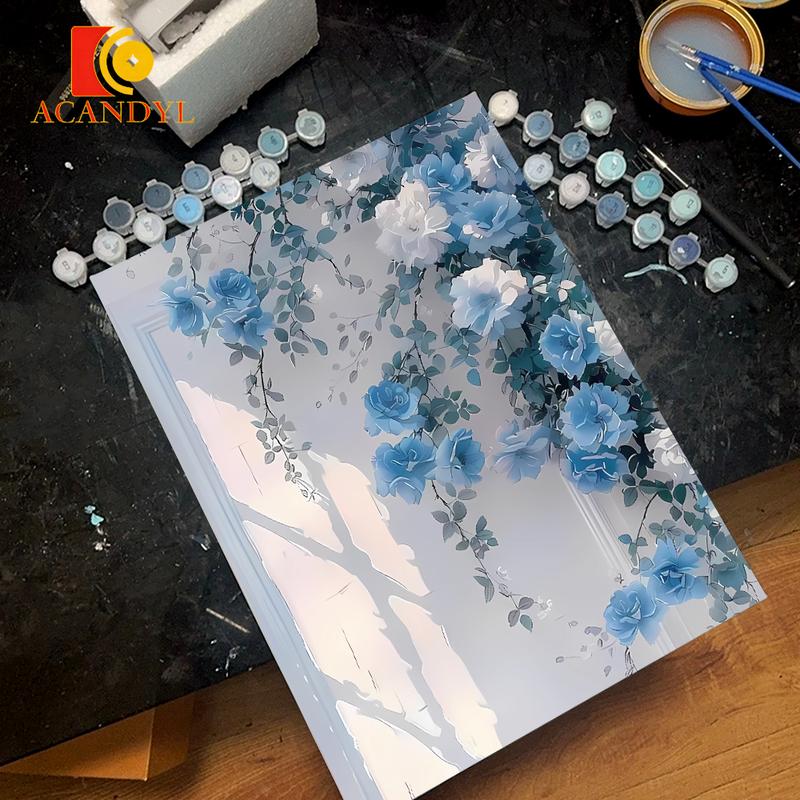 Bộ Tranh Theo Số Tự Tô Màu, ACANDYL, 20x30cm, Có Khung, Tranh Phong Cảnh Hoa Hoạt Hình, Tranh Theo Số, Dành Cho Người Lớn Và Trẻ Em, Tranh Vải Phong Cảnh, Thủ Công, Tự Làm, Trang Trí Nội Thất, Thủ Công, Quà Sinh Nhật, Đang Giảm Giá Xả Hàng