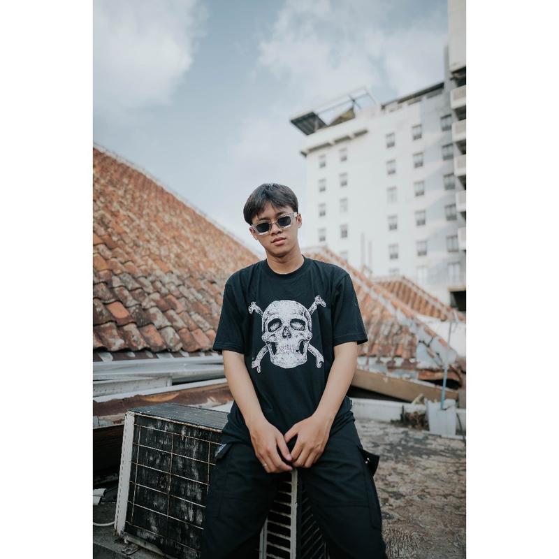 【COD】 Kaos  Pria  BBTU - T-SHIRT - SKULL ARTWORK FF 1