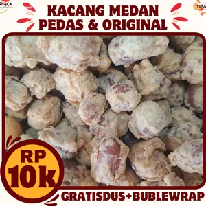 Kacang Telur Medan Kacang Bandung Kacang Disko Renyah Manis Dan Pedas Snack Kiloan Kemasan 250gr 500gr 1kg