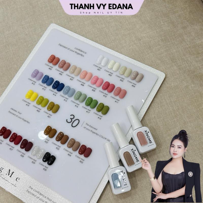 Sơn gel xingme 30 màu tặng kèm bảng màu, sơn móng tay [THANH VY EDANA]