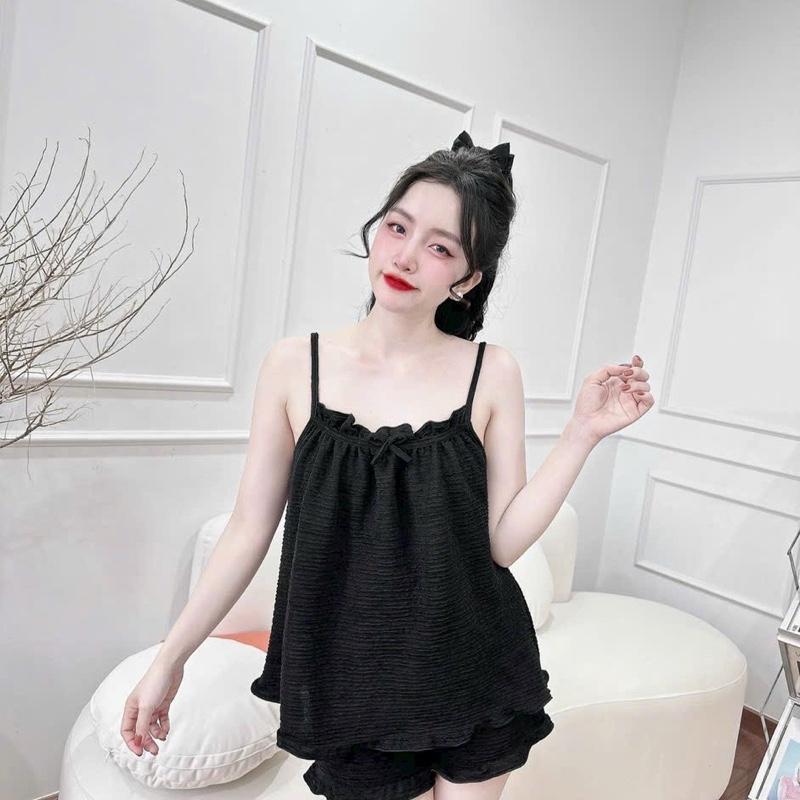 [BIGSIZE] Đồ Bộ Ngủ 2 Dây Chất Liệu Xốp Nhật Jerry Home 5