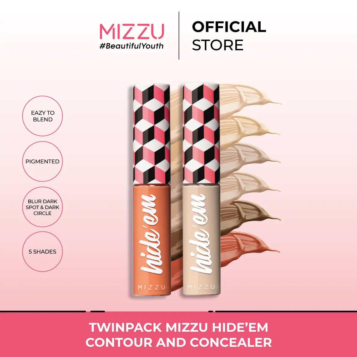 Twinpack Mizzu Hide'em Contour and Concealer