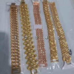 gelang rantai polos rosegold dan gold lapisan m23k