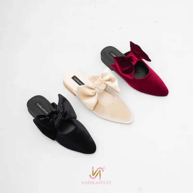 Nadilastuff Signature Flawra Slop Sandal Wanita Shoes Sendal 0