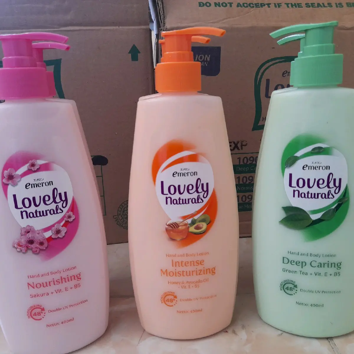 1 Botol Handbody Emeron Lovely 400ml Lotion Tubuh