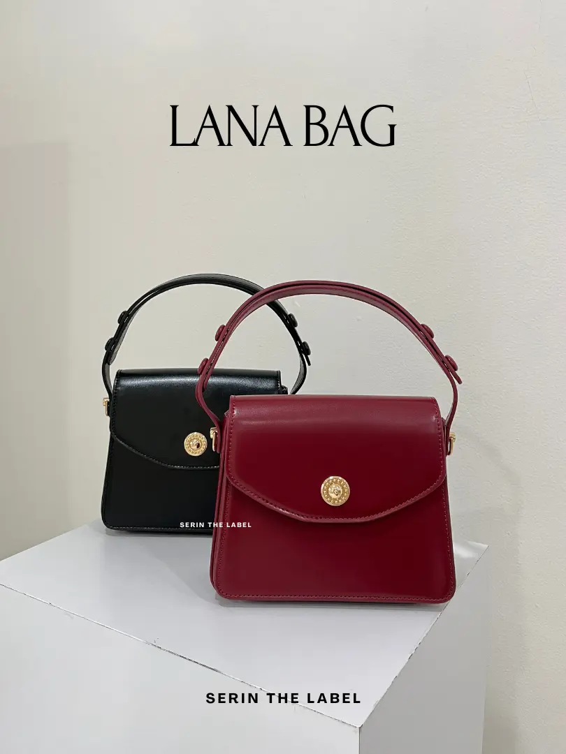 SERIN - LANA BAG | Tas Selempang Wanita | Sling Bag | Tas Formal Kondangan Warna Merah | Tas Jinjing