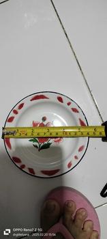 Product Review of PER- BIJI [ SATUAN ] / Piring seng / Piring jadul / Piring Enamel 14cm. 16cm, 20cm dan 22cm// PIRING SENG JADUL from M**a 2