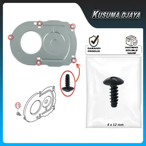 BAUD BAUT 4X12 PLAT TUTUP PER GIGI KAMPAK SELAHAN BEAT SCOOPY VARIO 110 ESP 2015 - 2020 SATUAN