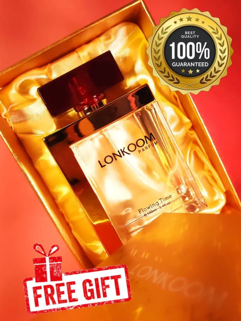 Flowing Time Woman Parfum [LONKOOM] Perfume Spray Lonkoom Floral Fruity  Fragrance Pomegranate