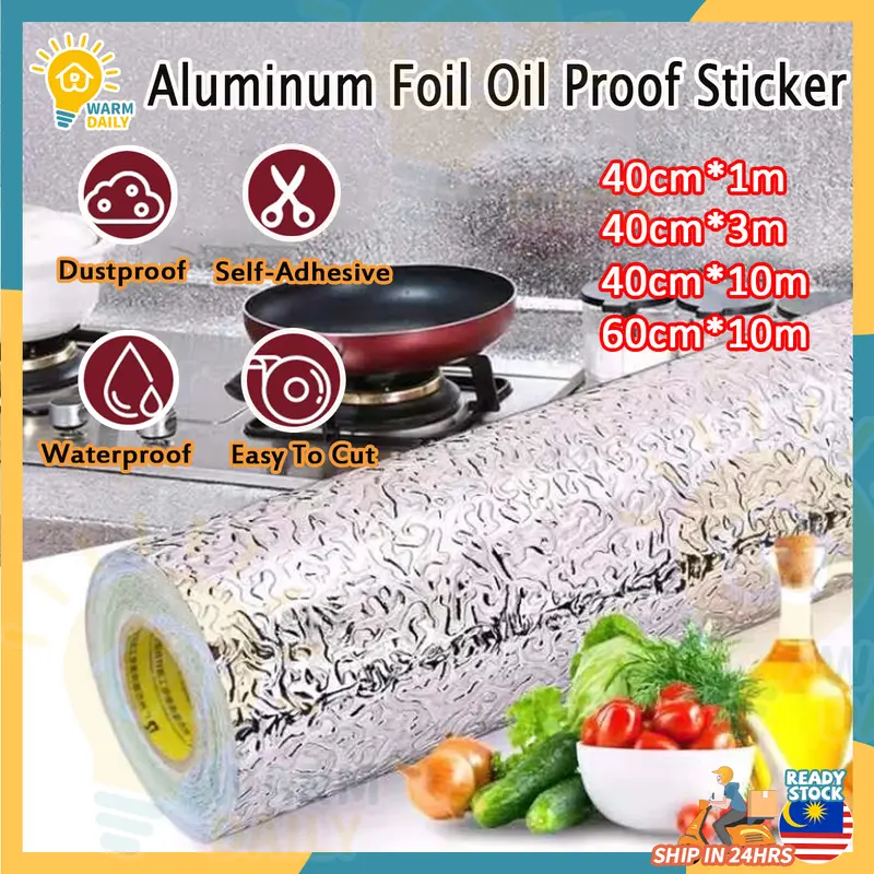 DekorMY Aluminum Foil Anti-Oil Sticker Stove High Temperatur - TikTok ...