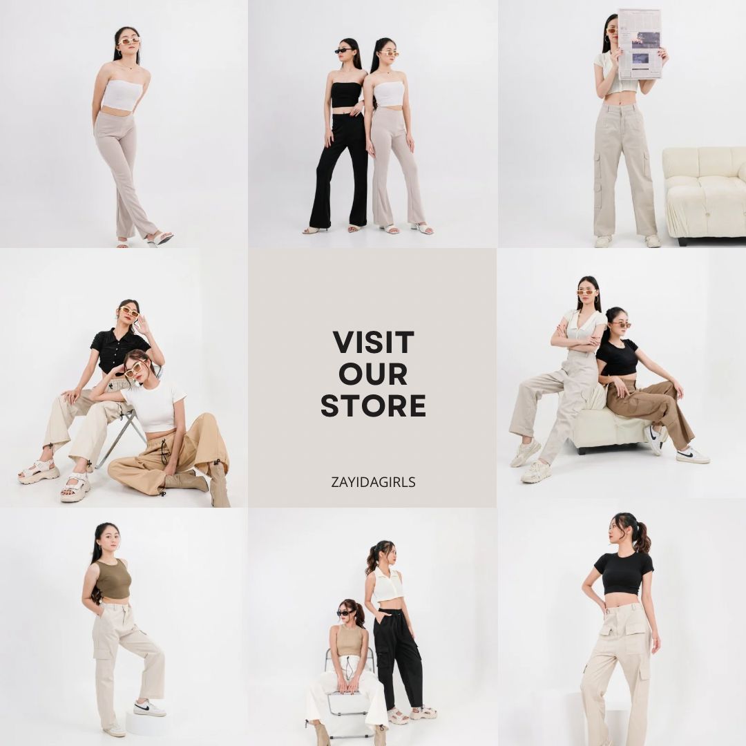 ZAYIDA - Diora Highwaist Pants - Celana Kulot Wanita Straight Cut Pants Casual Cream ZAYIDA - Diora Highwaist Pants - Celana Kulot Wanita Straight Cut Pants Casual Cream