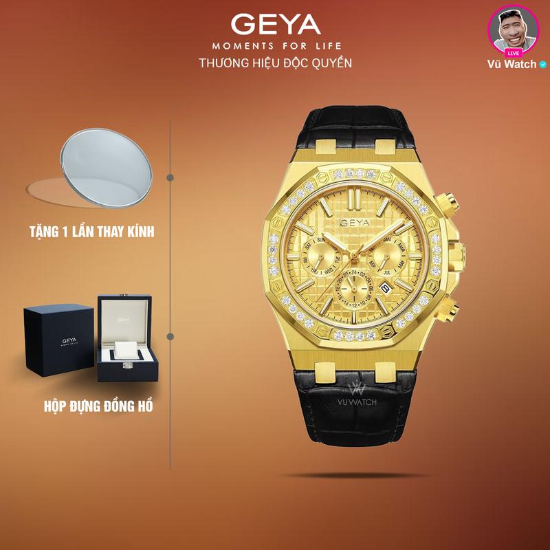 Đồng hồ cơ nam GEYA G78122 6163 | Tặng 1 lần thay kính miễn phí & hộp đựng