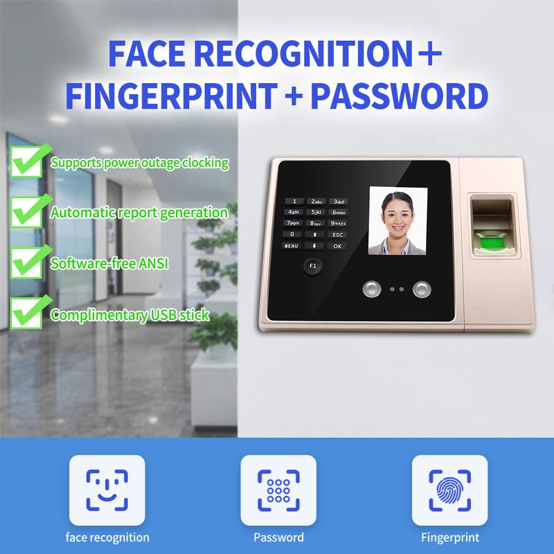 Free Software Smart Employee Biometric Face Fingerprint Recognition ...