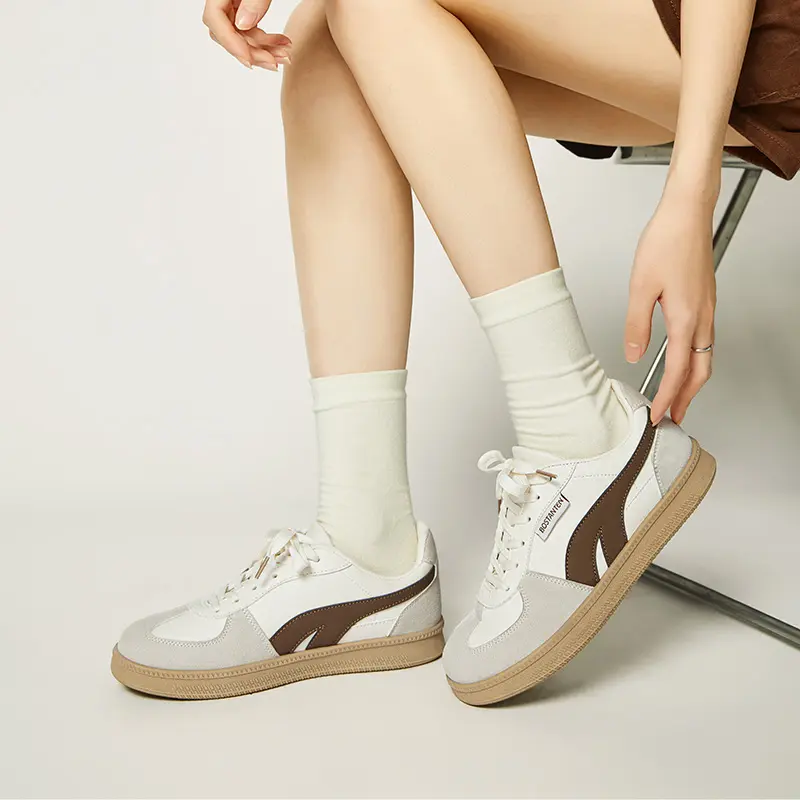 [Christy shoes] BOSTANTEN Mode Liar Sepatu Dexun Nyaman Murid Sepatu kets Krem Hitam Ringan Nyaman Anti Selip 3