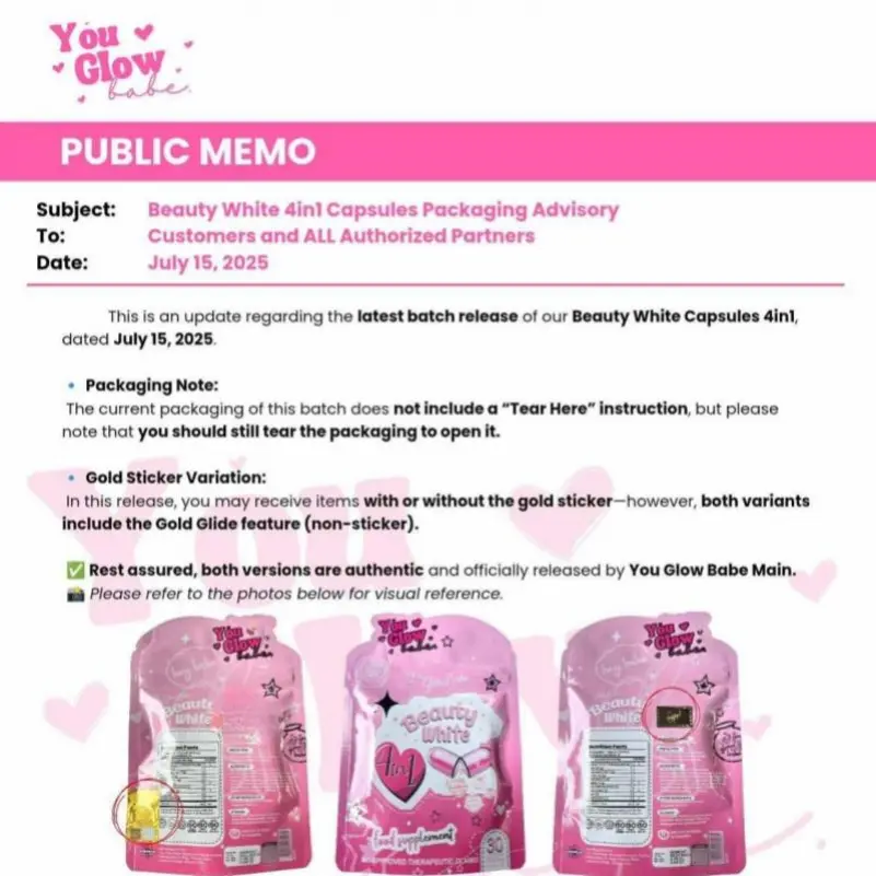 You Glow Babe Beauty White YGB 4 in 1 Glutathione Advance Whitening 30  Capsules Collagen Vitamin C Garcinia Cambogia FDA Registered Healthcare  Supplement Colagen Fitness Edible Dietary - TikTok Shop Philippines