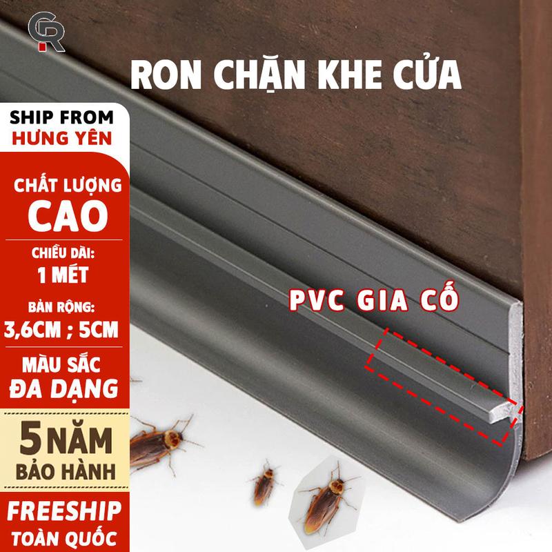 Ron PVC Chặn Khe Cửa Đa Năng Dài Thanh Dán Cửa Miếng PVC Chặn Đi Hơi Máy Lạnh Chống Bụi