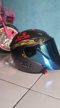 Product Review of Kaca Helm JITSU JS1 Visor Helmet FLAT venom open jitsu jsone flat tebal nyaman JS ONE iridium byThree Maestro tm2 Motorcycle from Z**m S**n 0