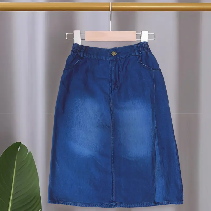 ROK WHISKER ANAK PEREMPUAN TANGGUNG USIA 10-12 TAHUN//ROK BELAH MIDI PANJANG 7/8 Fashion 3