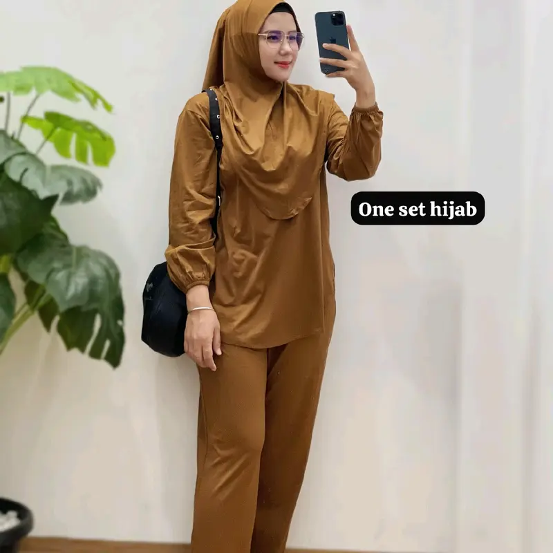 One Set Hijab by Newbrand || Setelan Wanita 3