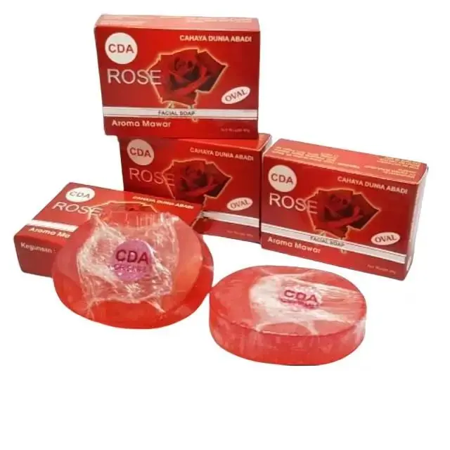 1 PCS SABUN ROSE CDA OVAL AROMA MAWAR BPOM Soap Mencerahkan