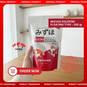 Mizuho Goldfish 300GR Made in Japan / makanan ikan mas koki / makanan ikan import Floating / Pakan ikan koki - Pellet Goldfish
