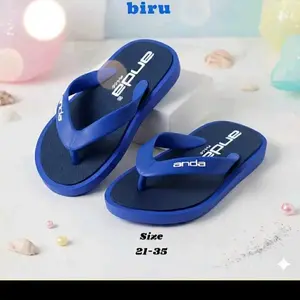 Sandal Jepit Anak Laki-Laki Mrek anda Flat  Motip pinggul Terbaru yang Lagi Tren size 21/35 Buat Umur 2/11 thun