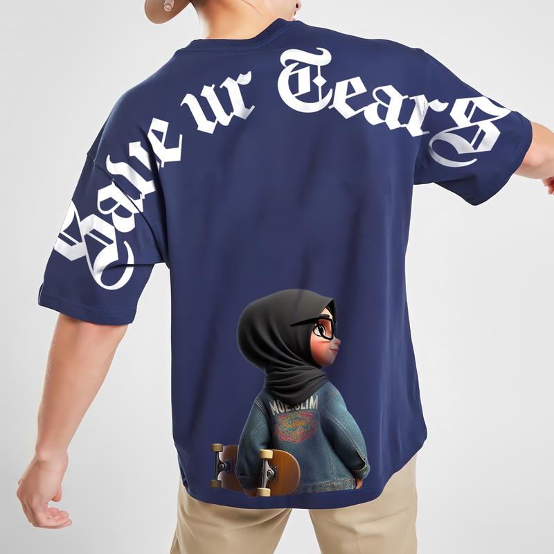 (REKOMENDASI) BISALO-136 Kaos Pria Wanita motif "SAVE UR TEARS" Bahan katun combed Digital Printing Kaos Distro Combed Atas Printing - pakaian wanita - pakaian pria - baju pria - atasan wanita pria - kaos oversize 3