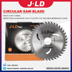JLD Saw Blade Mata Gergaji 4" X 40T  Mata Gerinda Bor Cutting Disc Saw Blade Mata potong kayu  circular saw tct saw blade