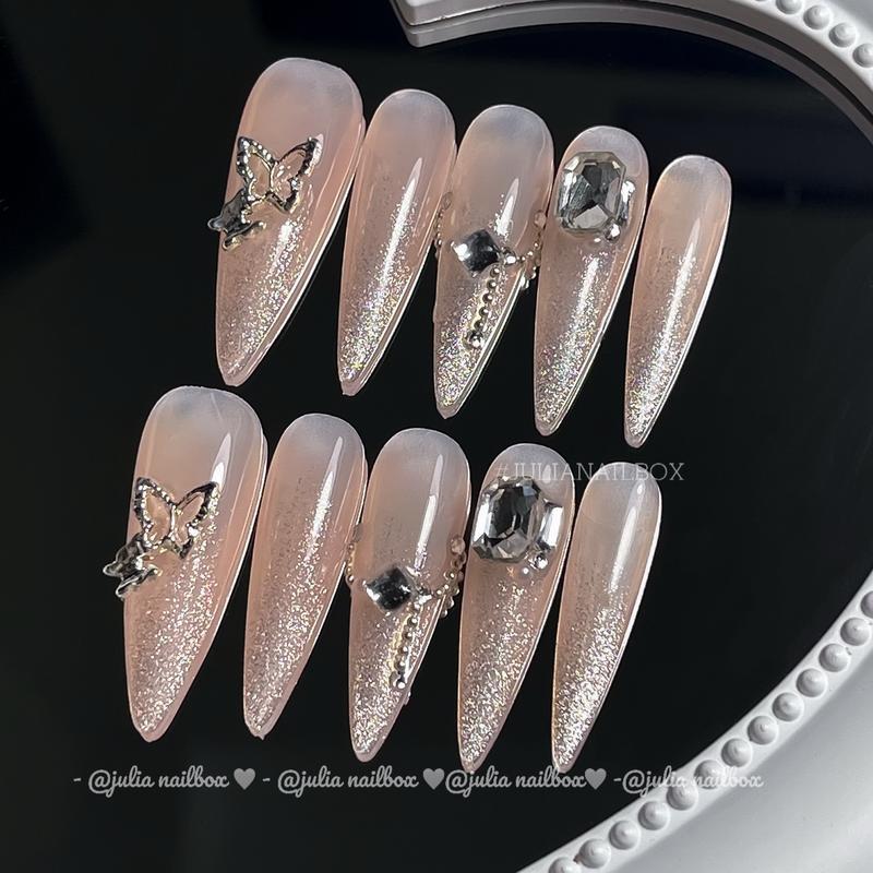 Mã 779 thạch tone nude da mix omber mắt mèo - NailboX Thiết Kế Thủ Công - Sơn Gel ( Kèm Bộ Dụng Cụ)