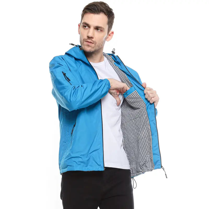 Welzick - Jaket Windbreaker Outdoor Pria Wanita Medium Jumbo - JGN002 Turkis 6