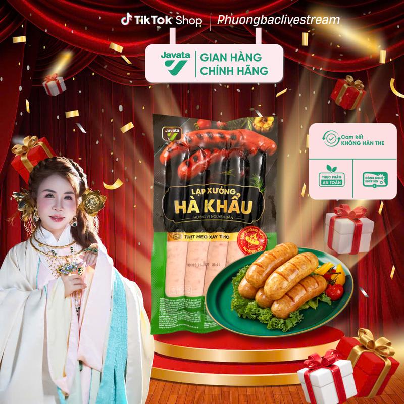[PHƯƠNG BẮC LIVESTREAM 2026  x Javata] COMBO 1KG Lạp Xưởng Hà Khẩu Javata Nướng Đá – Thơm Ngon Chuẩn Vị, Hương Vị Đặc Trưng
