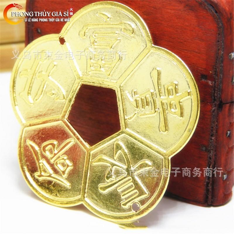 [Rẻ vô địch] Đồng Xu Hoa Mai Kim Tiền phong thủy Loại To Vật phẩm chiêu tài lộc 7