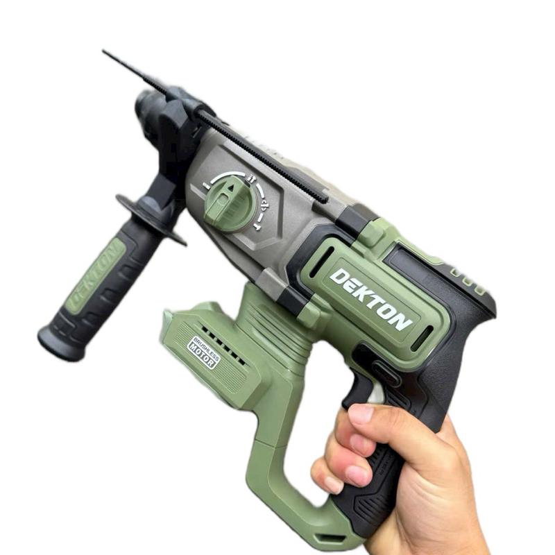 Máy khoan đục bê tông 3 chưa năng dekton chân phổ thông M21 model M21-RH2603C điện áp 21V lực đập 3,2J