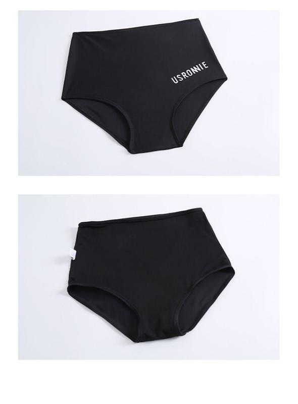 Product Introduction of Women swimsuit, side bikini, three-piece, long sleeve, sunscreen blouse, Korean style, suitable for summer shower, 2023 new arrival 12