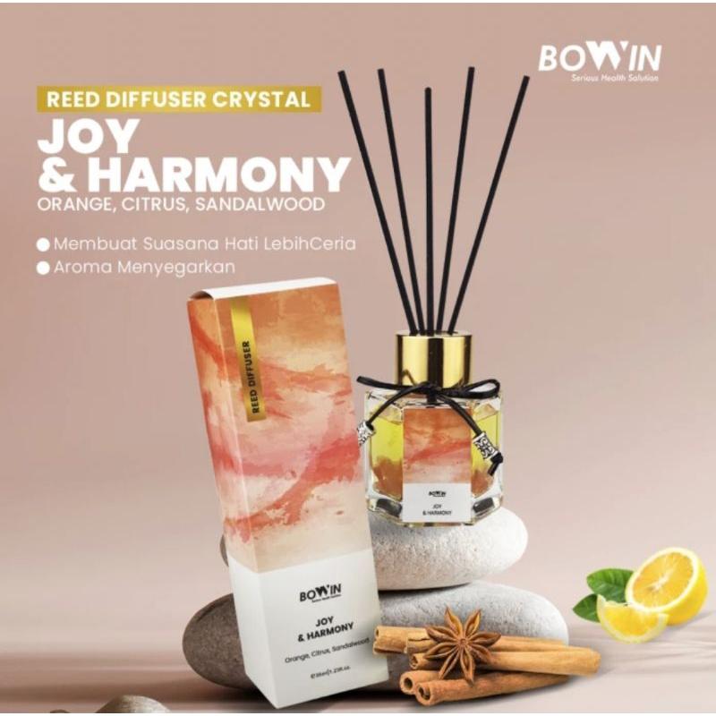 Bowin Reed Diffusser Crystal Aromatherapy Pengharum Ruangan Essential oil 6