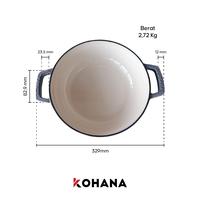 Gambar Kohana Enamel Cast Iron Braiser&Grill 26cm dari Kohana Indonesia Kota Administrasi Jakarta Utara 3 Tokopedia