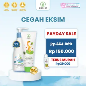 PROMO PAYDAY [Live Exclusive Bigroot] Bigroot Gentle Cleansing Everyday Body Wash And Shampoo 200ml - Meredakan Kulit Gatal, Ruam, Kemerahan Akibat Eksi