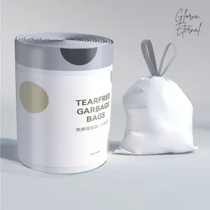 [Gloria] Kantong Sampah Tali 45x50cm Isi 30pcs / Plastik Sampah Gulung / Trash Bag Rope / Kantong Sampah dengan Tali Pegangan Termurah