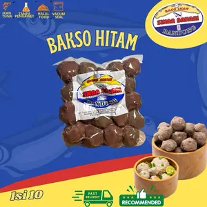 Baso Ikan Sinar Bahari ukuran HITAM isi 10 Bakso Ikan Sinar Bahari Terbuat dari Ikan Tuna Pilihan