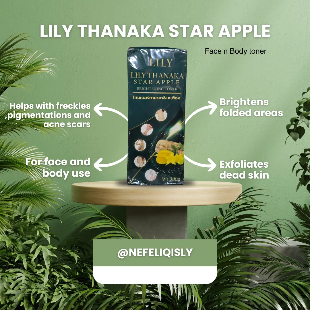 {SG INSTOCKS} Lily Tanaka star apple toner Skincare Whitening Daily Lighten Skin Repair Comfort Hydrating Smoother Moisturizer Moisture Hydrate badan