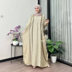 Khadijah Kaftan Kelelawar by Daster Qu Daily Kaftan Rayon Premium ld 170 Busui Busana Muslim Wanita