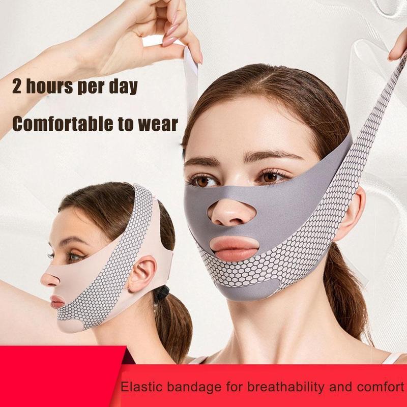 Product Introduction of 1pcs V Shaper Facial Bandage Double Chin Masseter Beauty Sleep Sculpting Mask Face Mask Beauty O4O3 31