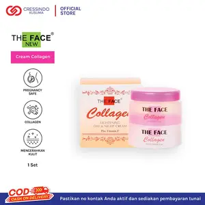 [BPOM] THE FACE Collagen Lightening Day & Night Cream with Vitamin E Set 50gr