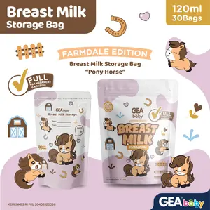 GEA Baby Premium Breast Milk Storage Bag 120ml Farmdale Edition