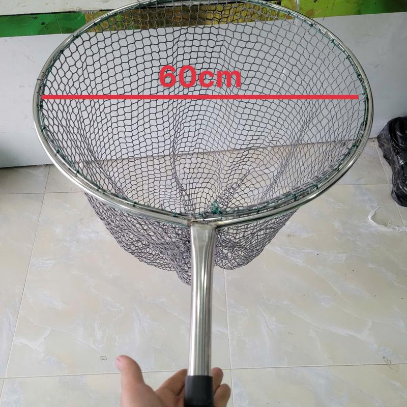  VỢT CÁ TO ĐƯỜNG KÍNH 60 LƯỚI DÙ NHẬT BẢN KHUNG INNOX 