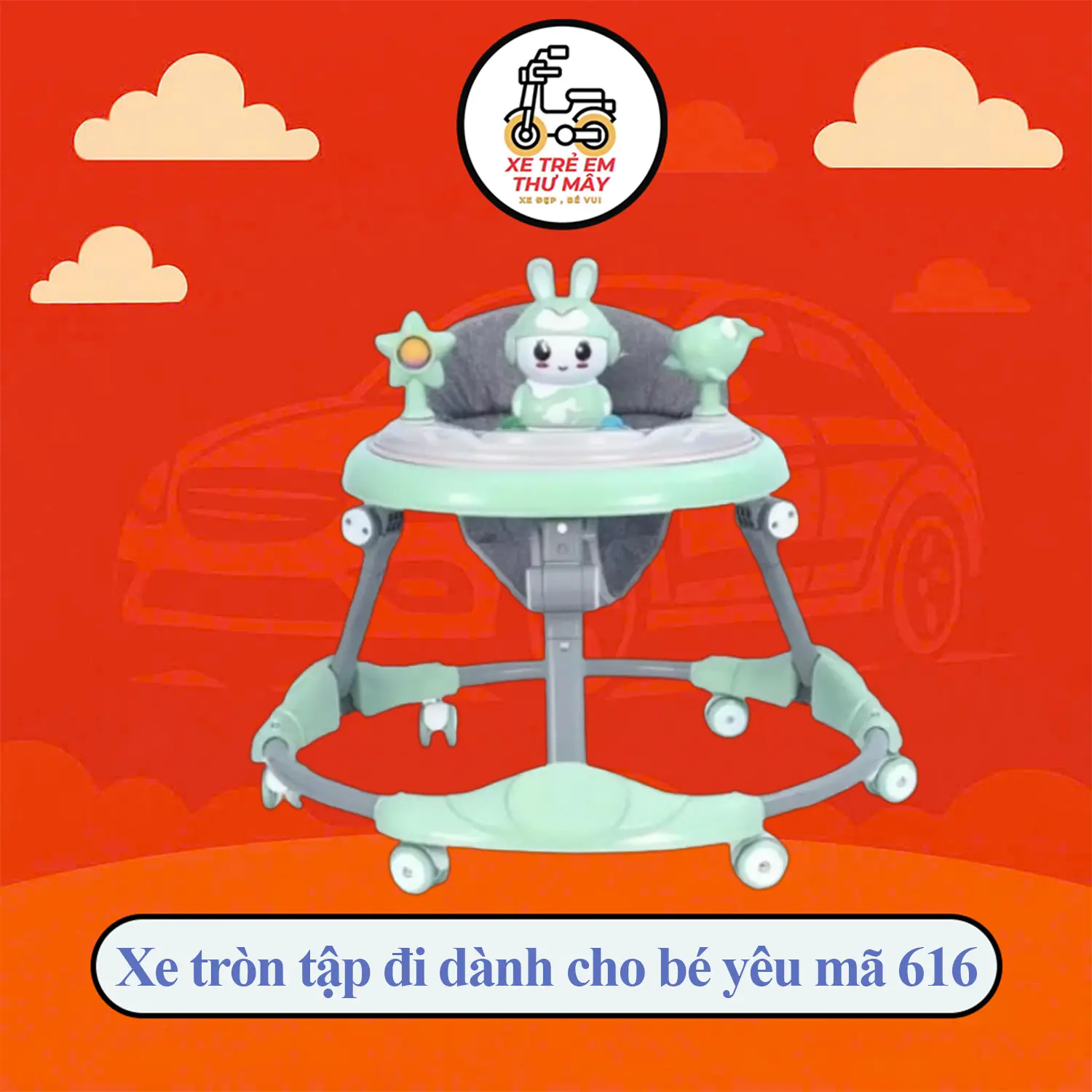 Xe tròn tập đi dành cho bé yêu mã 616 đủ màu