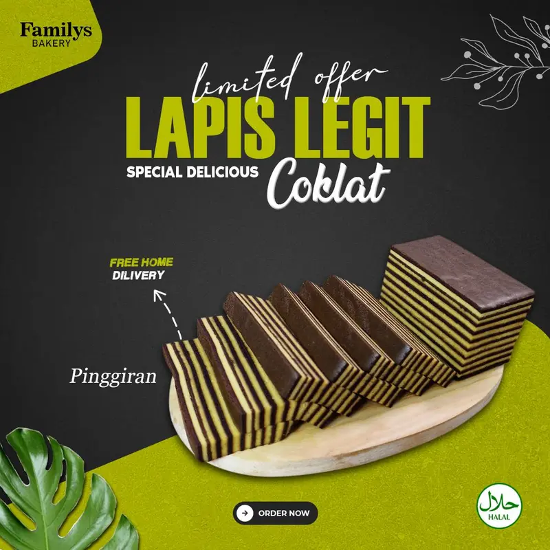 Pinggiran Lapis Legit Coklat 250g 1