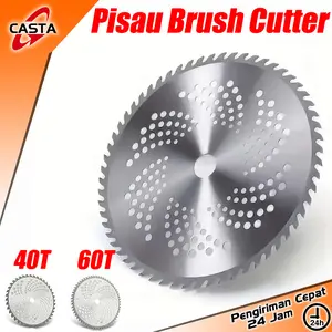 CASTA 10 Inch 40/60T Mata Pisau Rumput – Pisau Baja Bulat Kuat Awet Cocok untuk Mesin Potong Rumput Gendong Brush Cutter
