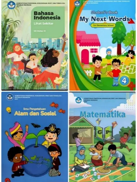 BUKU PAKET KELAS 4 SD KURIKULUM MERDEKA PENERBIT KEMENDIKBUD (BARU + ORIGINAL 100%)