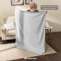 Gambar Dekoruma NOMIYA Selimut Sherpa Fleece / Selimut Tidur / Selimut Lembut 120x147CM - Abu-Abu dari Dekoruma Official Store Kab. Bekasi 3 Tokopedia